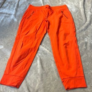 Athleta orange trekkie north jogger